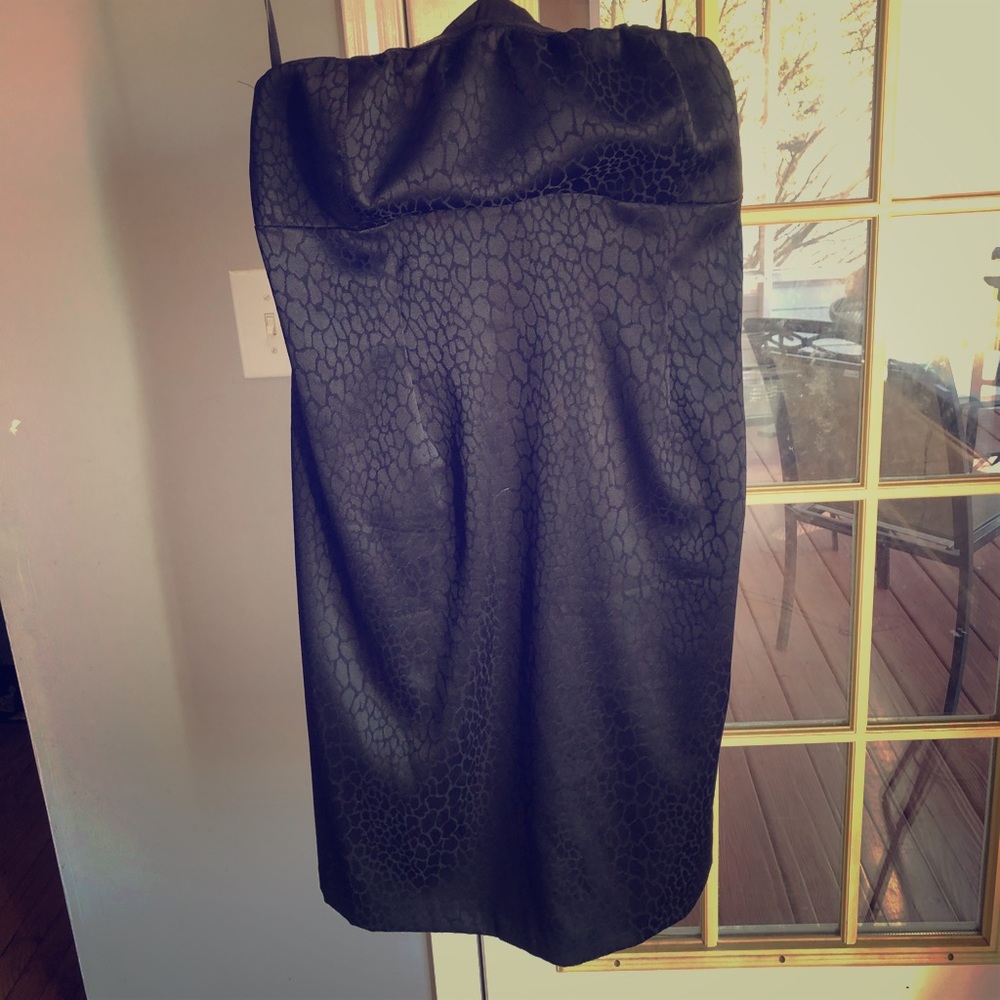 Maternity Strapless Snake Print Dress